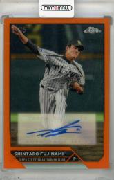 2023 Topps NPB Chrome 藤浪晋太郎 直筆サインカード orange【04/25】 阪神タイガース