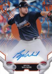 2019 Topps High Tek Atlanta Braves Bryse Wilson Autographs Orange 09/25