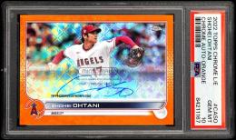 2022 Topps Chrome #CASO Shohei Ohtani Logofractor Autographs Orange【17/25】【PSA GEM MT 10】 Los Angeles Angels