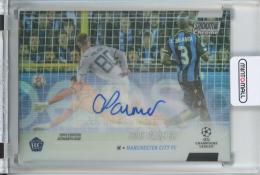 2021-22 Topps Stadium Club Chrome UEFA Cole Palmer Chrome Autographs Manchester City Football Club