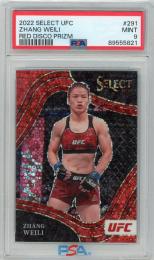 2022 PANINI Select UFC Zhang Weili Prizms Red Disco #291【03/99】【PSA9】