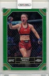 2024 TOPPS Chrome UFC Zhang Weili Green Refractors #200【67/99】