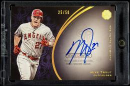 2016 Topps The Mint #FAMTR Mike Trout Franchise Autographs Purple【25/50】 Los Angeles Angels