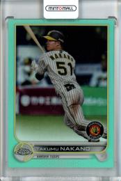 2022 Topps Chrome NPB Baseball 阪神 中野拓夢 Base, Aqua Parallel 159/199
