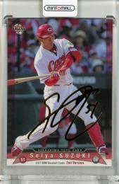 2017 BBM 2nd  鈴木誠也 レギュラー 金箔サイン版【033/100】 広島東洋カープ