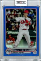 2022 Topps Chrome NPB Baseball 広島 西川龍馬 Base, Blue Parallel 016/150