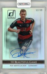 2015 Panini Donruss Per Mertesacker The Beautiful Game Signatures Silver Auto #56【52/99】