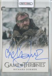 2018 Rittenhouse Game of Thrones Richard Dormer as Ser Beric Dondarrion Autographs