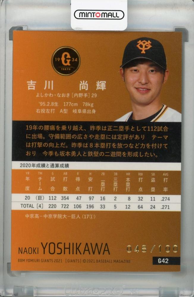 ミントモール / MINT 浦和店 / 2021 BBM 読売ジャイアンツ 吉川