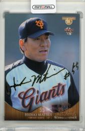 BBM ヒストリックコレクション 2015 思い出のユニフォーム 松井秀喜 金箔サインカード【044/100】 読売ジャイアンツ