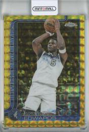 2025-26 Topps Chrome  Anthony Edwards Gold Geometric Refractors #151【28/50】 Minnesota Timberwolves