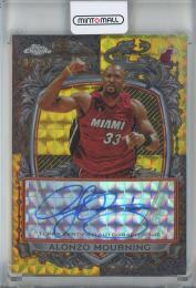 2025-26 Topps Chrome  Alonzo Mourning Signature Style Gold Geometric Refractors #SSAM【2/50】 Miami Heat