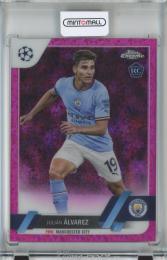 2022-23 Topps Chrome UEFA Club Competitions Soccer  Julian Alvarez Base/Pink Mini-Diamond/#68/RC 91/175