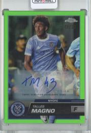 2023 Topps MLS Major League Soccer  Talles Magno Base Autographs/Neon Green Refractor/#196 48/99