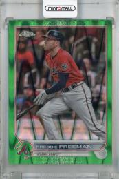 2022 Topps Chrome Freddie Freeman Green Wave #14 【84/99】 Atlanta Braves