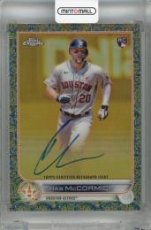 2022 Topps Gilded Collection Chas McCormick Topps Chrome Gold Etch Autographs Blue #GEA-MCC RC 【26/50】 Houston Astros