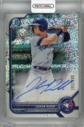 2022 Topps Bowman Chrome Jaden Rudd Chrome Prospect Autographs Speckle #CPA-JR 1st 【282/299】 Toronto Blue Jays