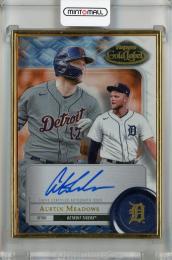 2022 Topps Gold Label Austin Meadows Framed Autographs #FA-AME ※へこみあり Detroit Tigers