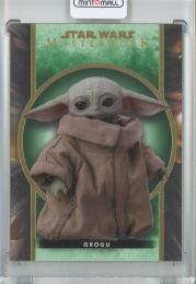 2022 Topps Star Wars Masterwork  Grogu Base/Green/#34 74/99