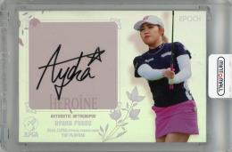2025 EPOCH JLPGA TOP PLAYERS 古江彩佳 HEROINE直筆サインカード 横版【3/6】