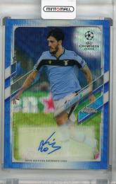 2020-21 Topps Chrome UEFA Champions League SS Lazio Luis Alberto Chrome Autographs Blue Wave(パラレル版) 46/75