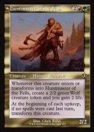 【INR】【ENG】【Foil】〈470-R-RG〉《高原の狩りの達人/Huntmaster of the Fells》 旧枠版
