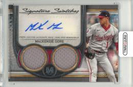 2023 TOPPS Museum Collection Mackenzie Gore Signature Swatches Dual Relic Autographs #SWDRAMG【160/299】 Washington Nationals