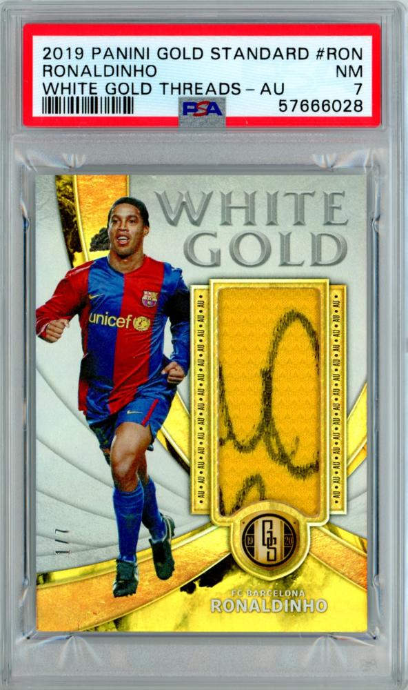 ミントモール / MINT 福岡店 / [PSA7] 2019-20 Panini Gold Standard Ronaldinho WHITE  GOLD Jersey Autograph ジャージ 直筆サイン 1st No! 1/7