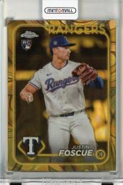 2024 Topps Gilded Collection Justin Foscue Chrome Gold Lava Refractors RC #76【06/10】