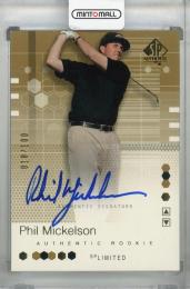 2002 Upper Deck SP Authentic Limited  Phil Mickelson Autographs (RC)(パラレル版) 018/100