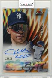 2024 TOPPS Finest Juan Soto Future So Bright Autographs Orange Refractors #FSBAJS【24/25】 New York Yankees