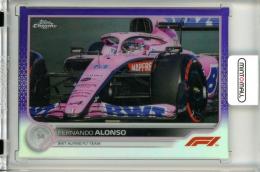 2022 Topps Chrome Fomula 1  Fernando Alonso #15 Purple Refractor 192/399