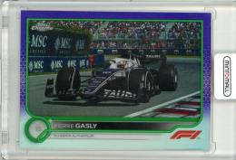 2022 Topps Chrome Fomula 1  Pierre Gasly #46 Purple Green Refractor