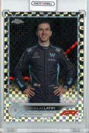 2022 Topps Chrome Fomula 1  Nicholas Latifi #51 Cecker Flag Refractor