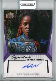 2024 UPPER DECK MARVEL STUDIOS' SERIES 2 -Cinematic Lupita Nyong'o as Nakia Signature Sensations/Auto/Black Panther Wakanda Forever/#SS-YG