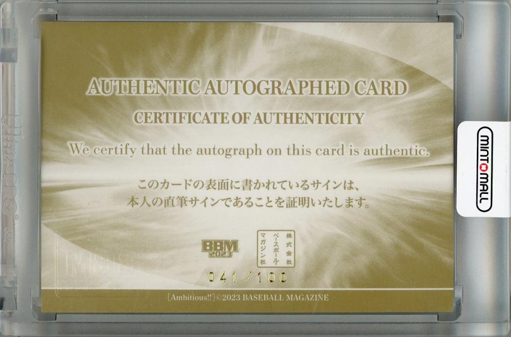 BBM 2023 Ambitious !! 箔 サイン カード セット BBM 2023 Ambitious !! 箔 サイン カード セット