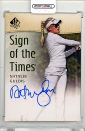 2014 UPPER DECK SP Authentic Natalie Gulbis Sign of the Times #SOTTNG