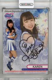 BBM チアリーダー 華 2022  KAREN 直筆サインカード 56/90