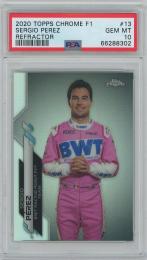 2020 TOPPS Chrome Formula 1 Refractors #13 / SERGIO PEREZ(BWT Racing Point F1 Team) [PSA10/GEM MINT]