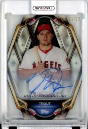 2019 Topps High Tek Mike Trout #PT-MT PortraiTEK Autographs【19/25】 Angels