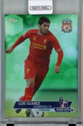 2013-14 Topps English Premier League Gold Soccer Luis Suarez #45 Green【12/99】 Liverpool FC