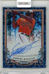 2024 BOWMAN Sterling Samuel Basallo Prospect Autographs Blue Refractors #PASB【09/25】 Baltimore Orioles