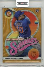 2023 TOPPS Pristine Francisco Alvarez Swings of Summer Orange Refractors #SS11【02/25】 New York Mets