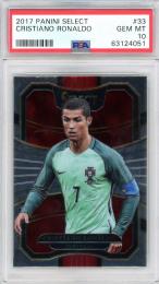 2017-18 Panini Select Soccer Cristiano Ronaldo Base Terrace/#33【PSA10】