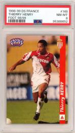 1998-99 DS France Soccer Thierry Henry Foot 99/98 /#148【PSA8】