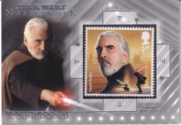 2020 Topps Star Wars Masterwork  Count Dooku - Count Dooku Commemorative Stamp Relics