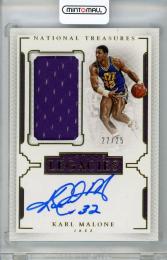 2015-16 PANINI National Treasures Karl Malone Lasting Legacies Jersey Autograph 25枚限定 /22