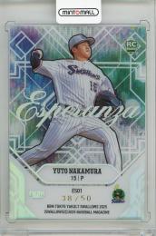 2025 BBM 東京ヤクルトスワローズ 中村優斗 Esperanza【38/50】