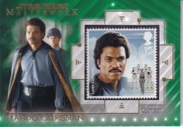 2020 Topps Star Wars Masterwork  Lando Calrissian - Lando Calrissian Commemorative Stamp Relics Greenパラレル版 48/99