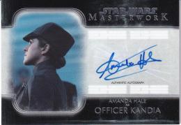 2020 Topps Star Wars Masterwork  Amanda Hale as Officer Kandia Autograph New Trilogy Signers